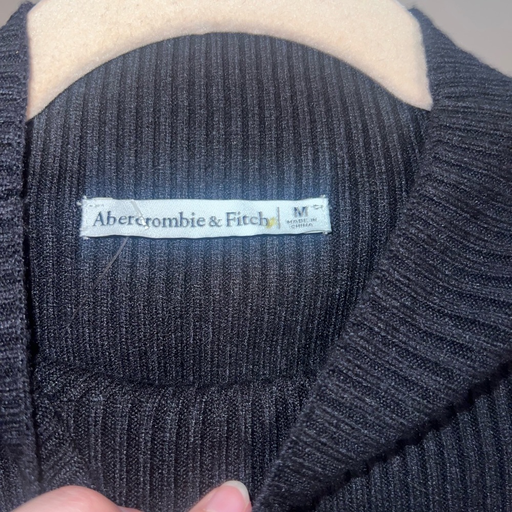 Abercrombie Black Ribbed Sweater dress - Picture 2 of 3